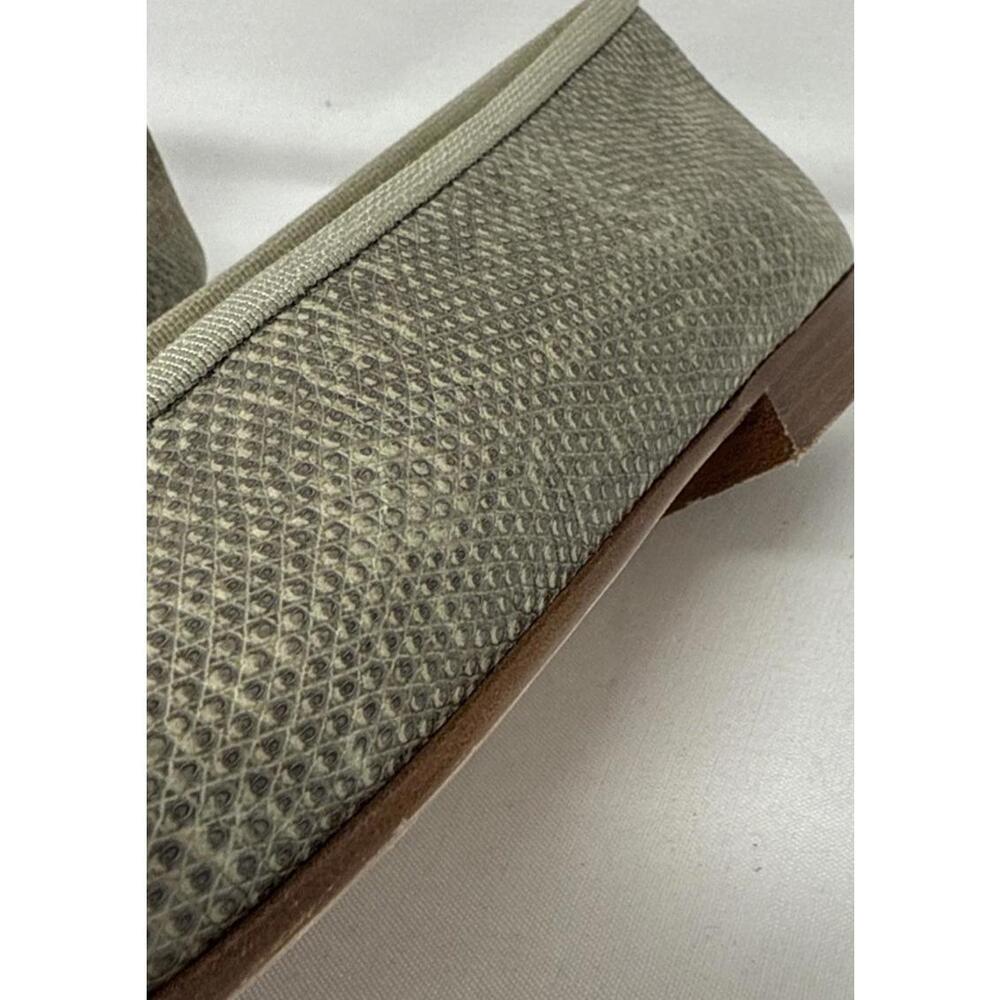 Authentic Chanel Snake Skin  CC Logo Ballerina Flats Size 38.5 - Picture 6 of 16